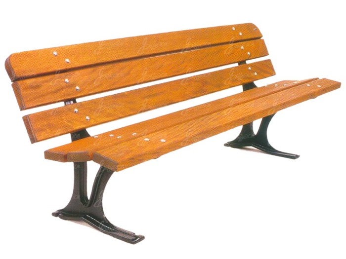 Banc Lavande pieds fonte (6 lames)