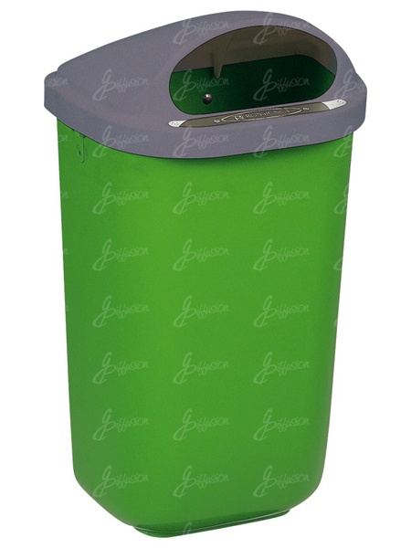 Poubelle sur pied (avec poteau) en polyethylne 50 L